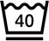 40℃以下、洗濯機の弱流で洗えるマーク
