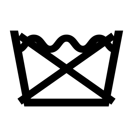 洗濯マーク_たらいにバツが書かれている