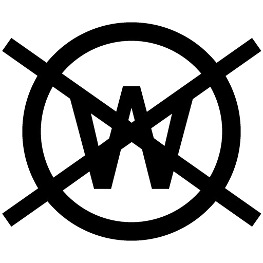 洗濯マーク_丸のなかにアルファベットのWがあり、重ねてバツが記載されている