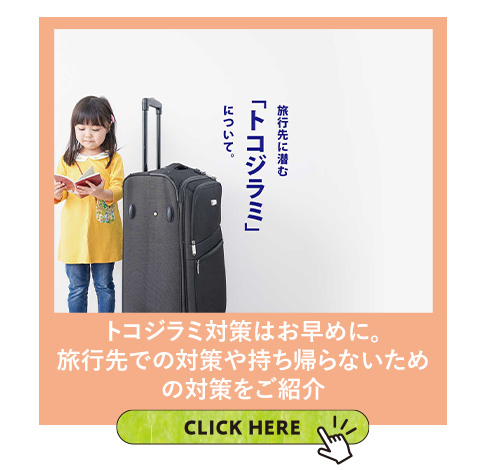 トコジラミ対策はお早めに。旅行先での対策や持ち帰らないための対策をご紹介