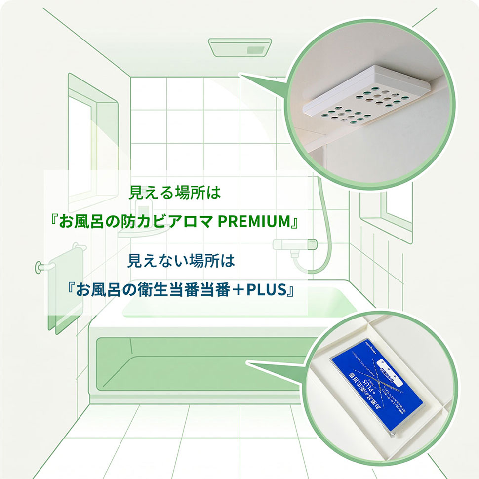 おふろの防カビ福袋1年分セット/２種類6点入り